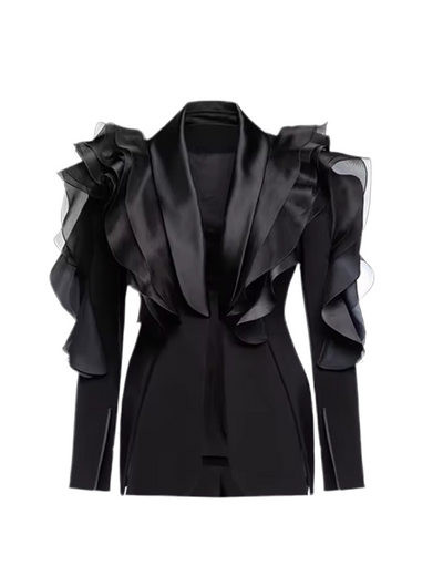 The Power Ruffle Blazer