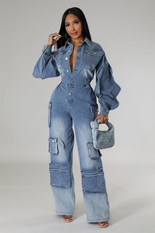 Nothing But Class Cargo Jumpsuit