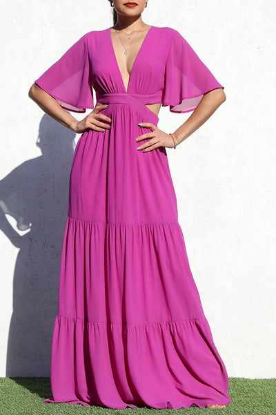 The Emerald Essence Maxi Dress
