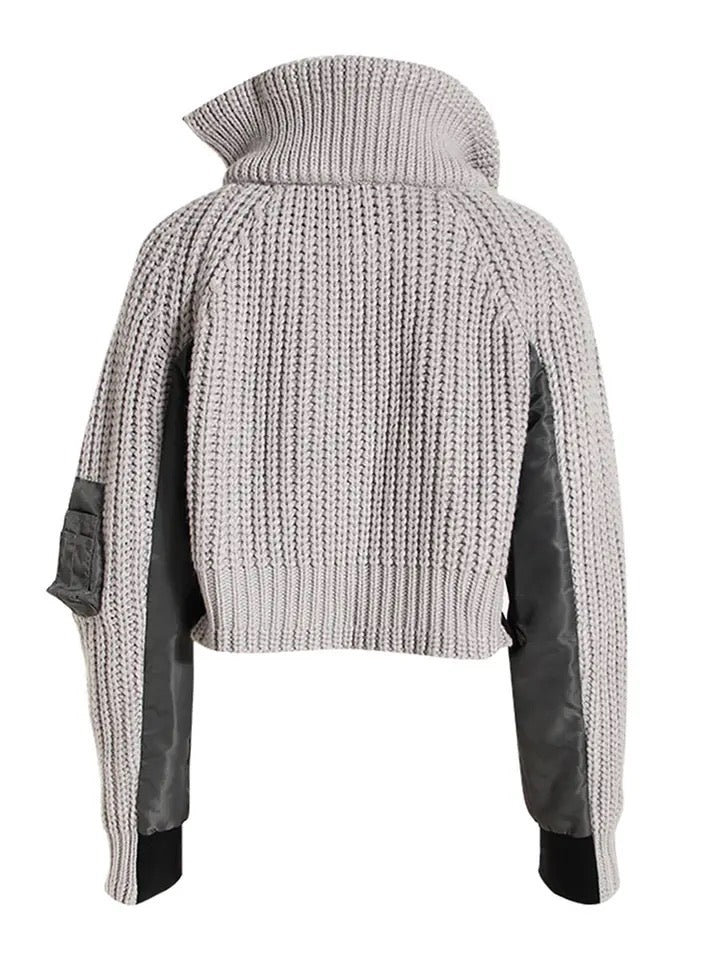 Fashion Patchwork Colorblock Jacket
