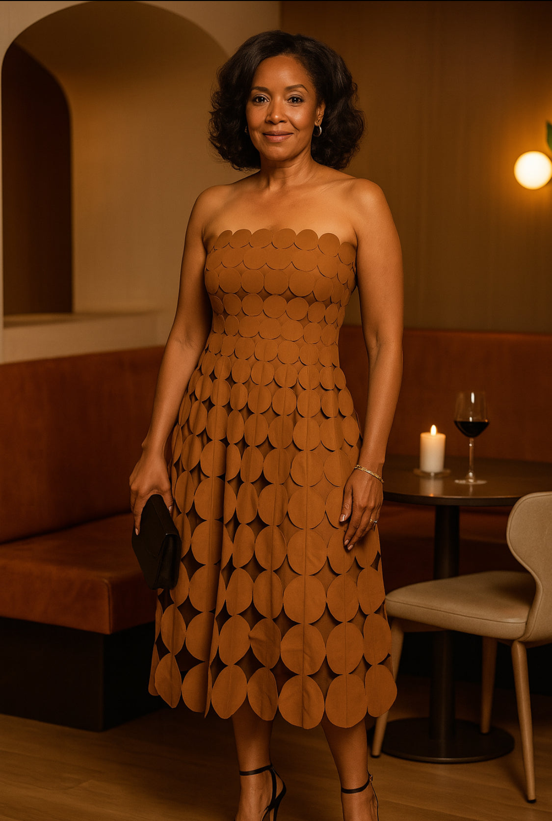 The Sienna Petal Midi