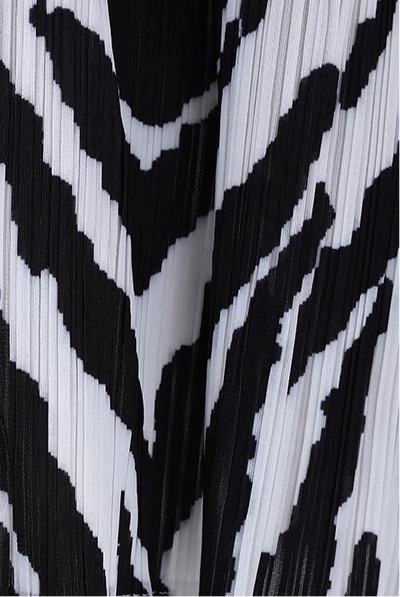 Zebra print Pleated Maxi Dress