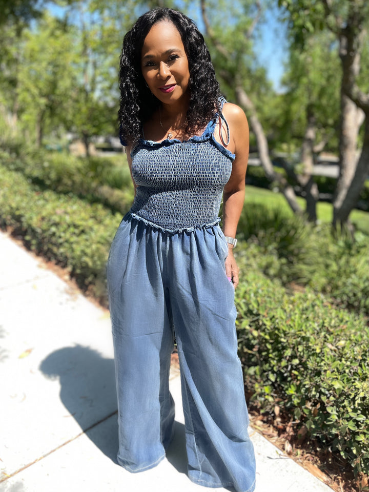 All Denim Jumpsuit
