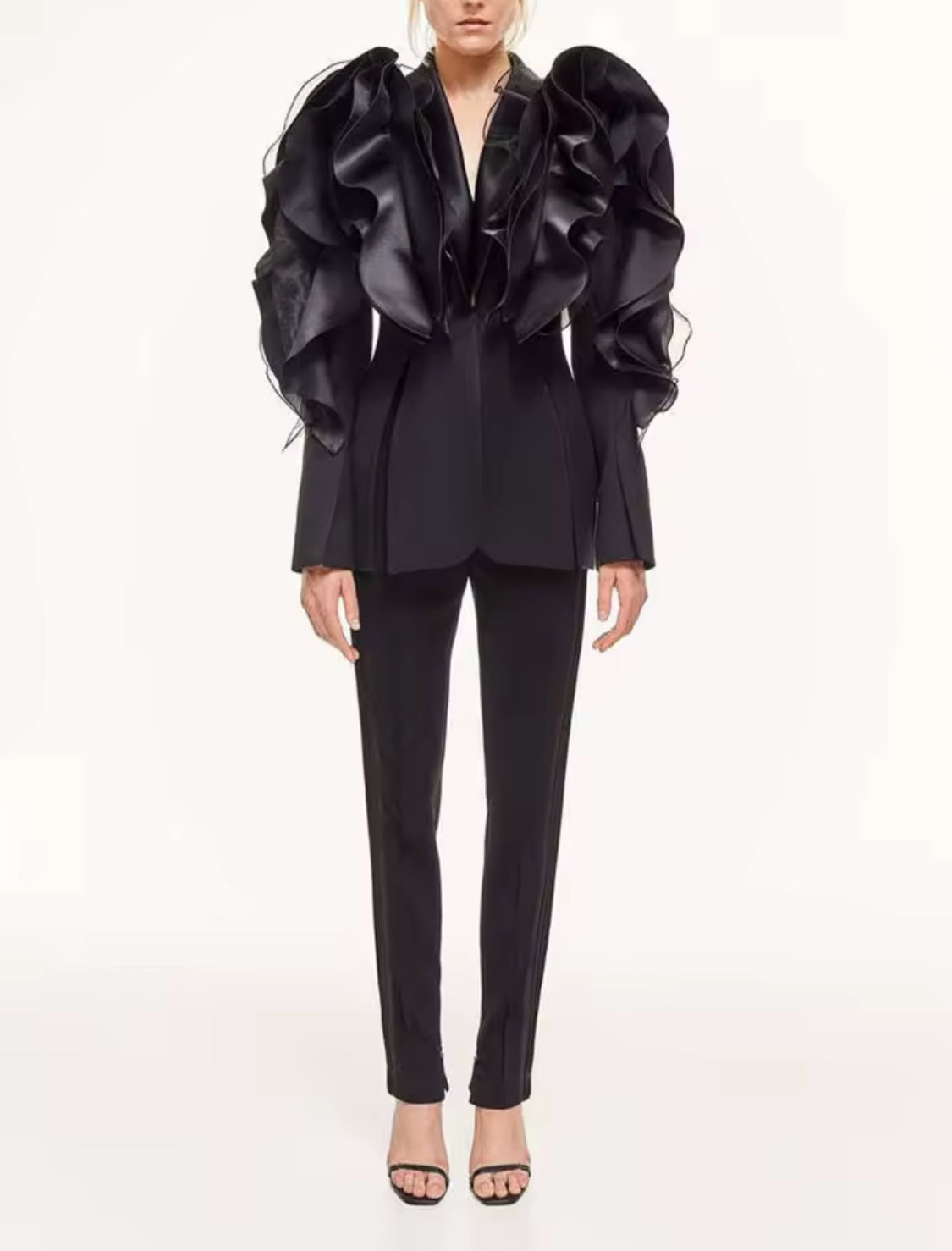 The Power Ruffle Blazer