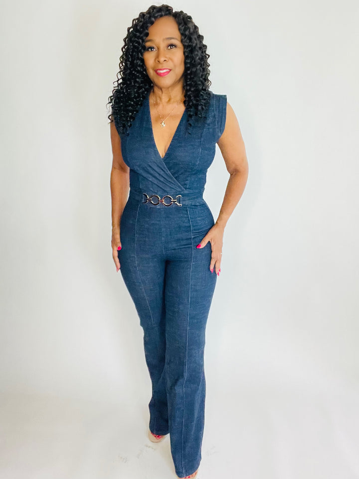 Janet's Denim Jumpsuit
