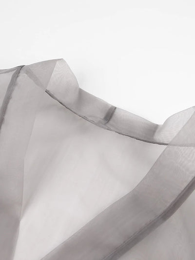 Midnight Whisper Sheer Blouse