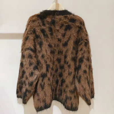 Leopard Luxe Fuzzy Cardigan