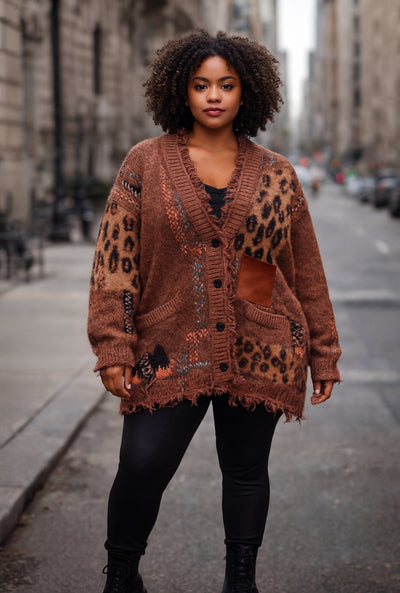 Chic Wild Knit Cardigan