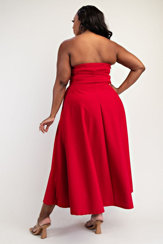 Justine Knit Tube Maxi Dress with Slit