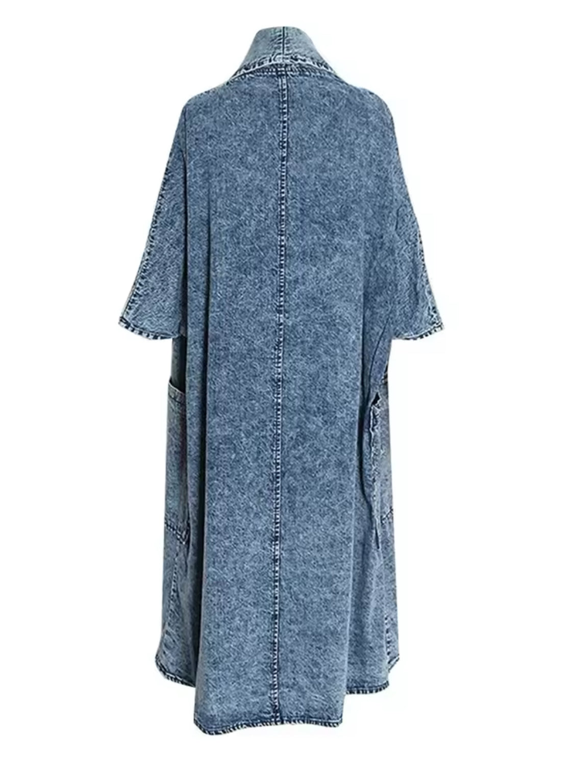 Kelce Oversize Denim Trench Coat