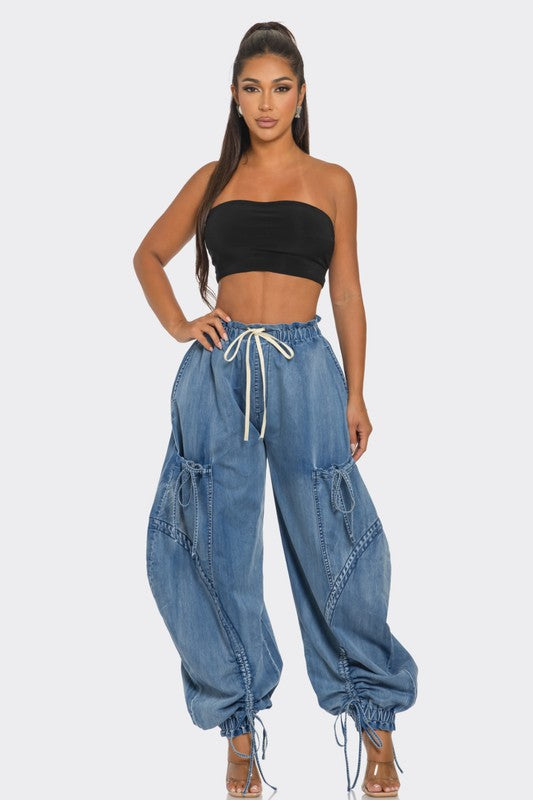 Just Name It Denim Cargo Pants