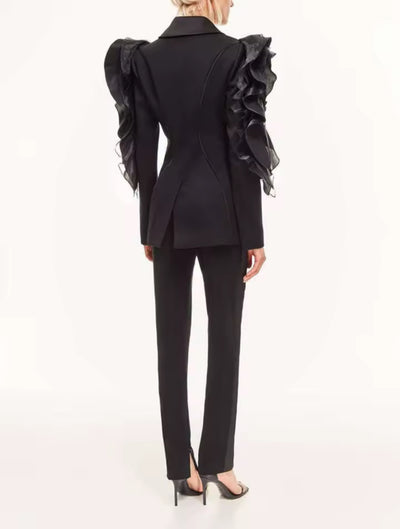 The Power Ruffle Blazer