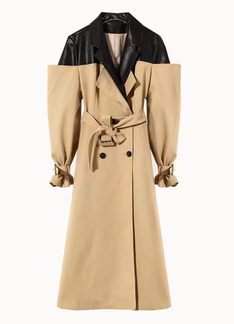 The Monroe Colorblock Trench Coat