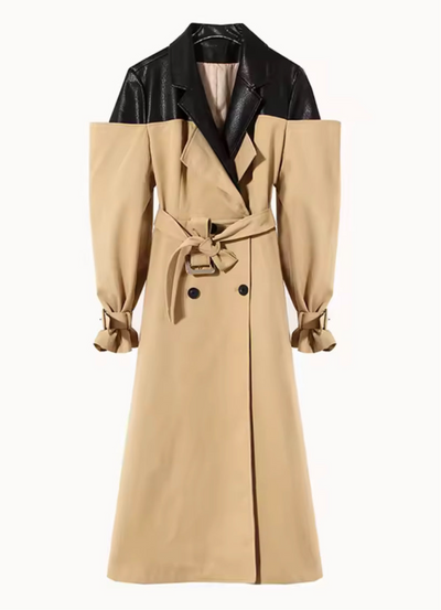 The Monroe Colorblock Trench Coat