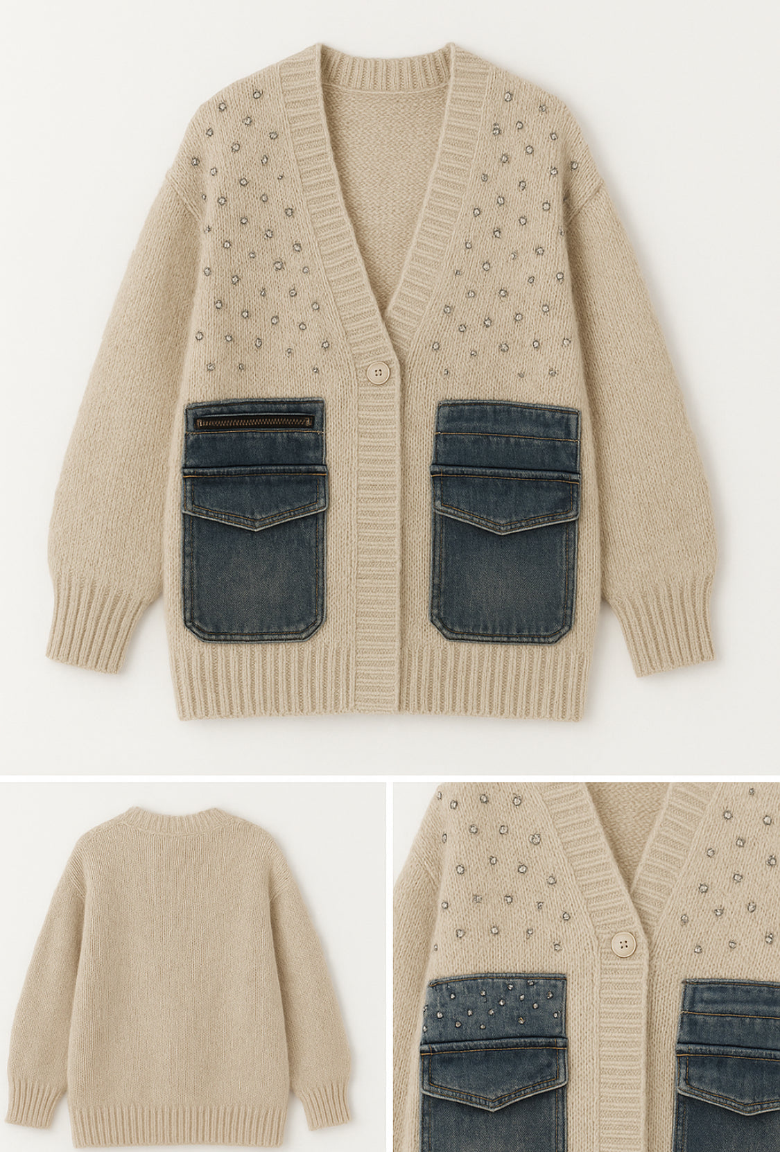 The City Sparkle Utility Cardigan