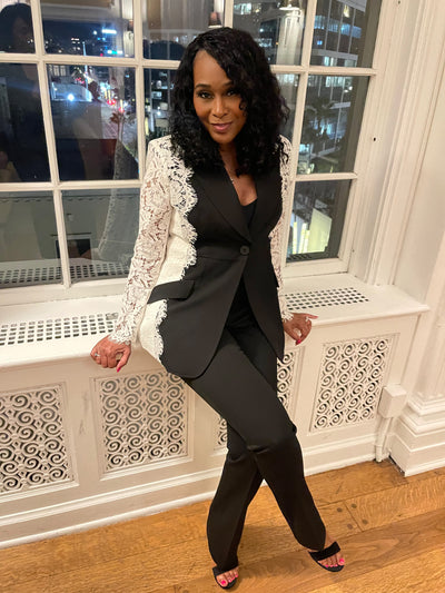 Black Lace Blazer