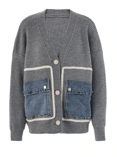 Tara’s Denim Pocket Cardigan