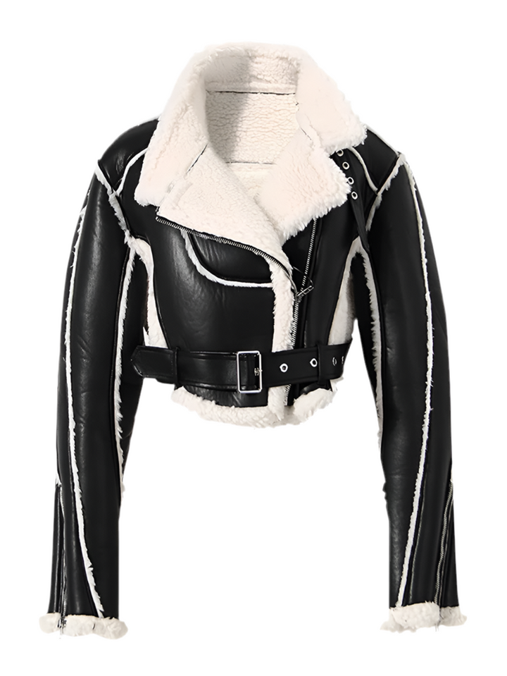 Jane Leather Aviator Jacket