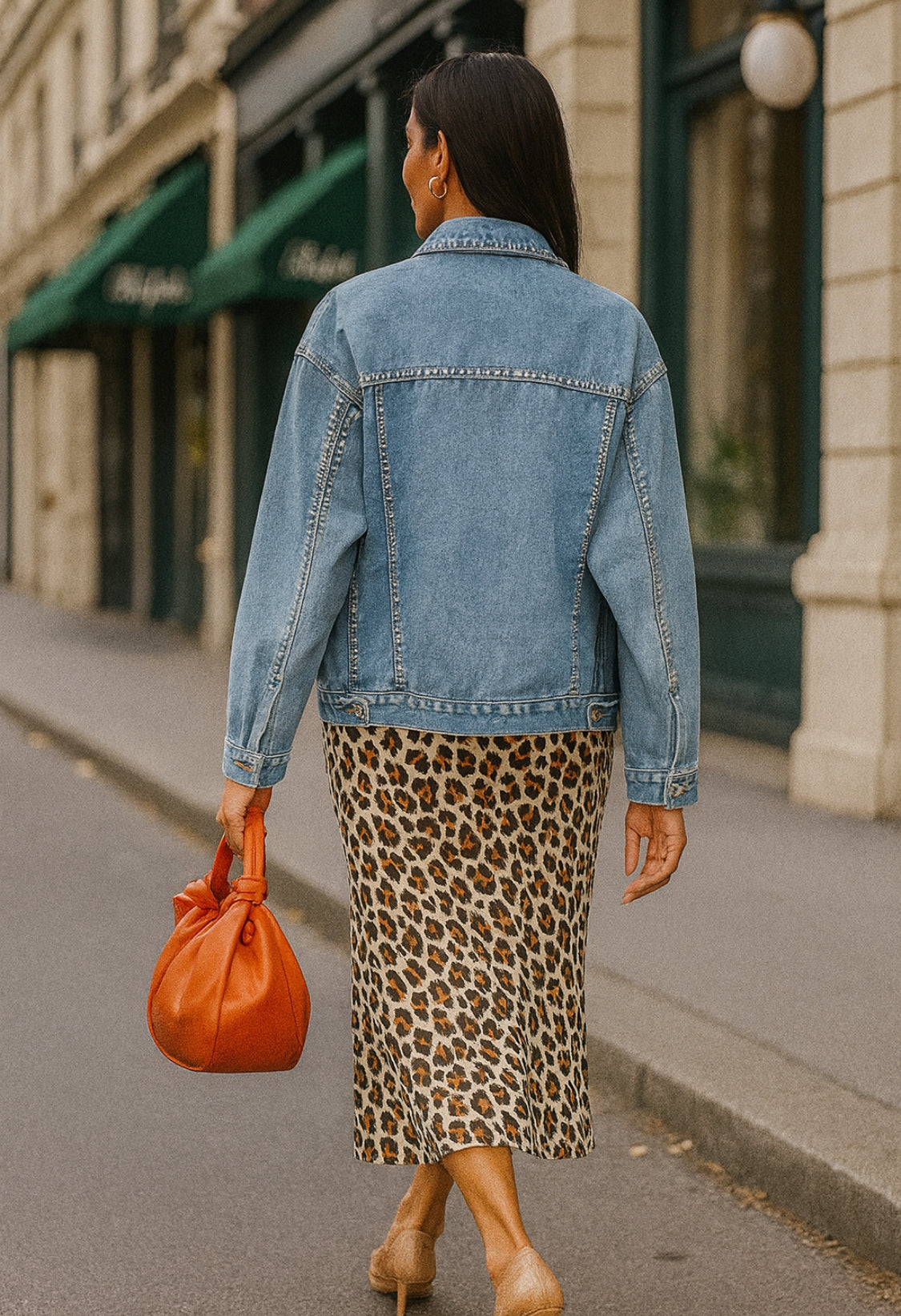 Rhinestone Studded Denim Jacket