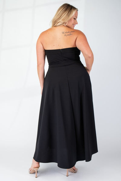 Justine Knit Tube Maxi Dress with Slit