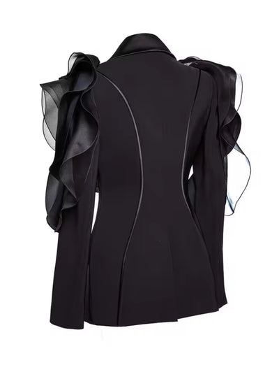 The Power Ruffle Blazer
