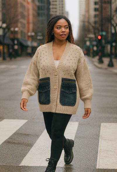 The City Sparkle Utility Cardigan