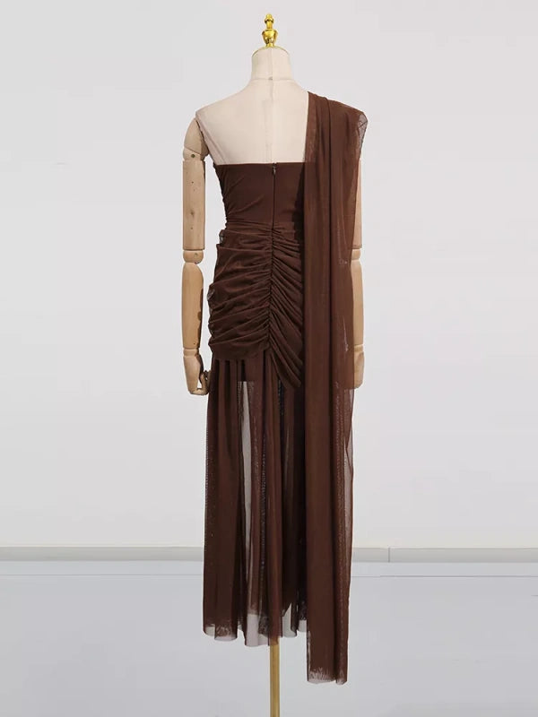 The Mocha Elegance Gown