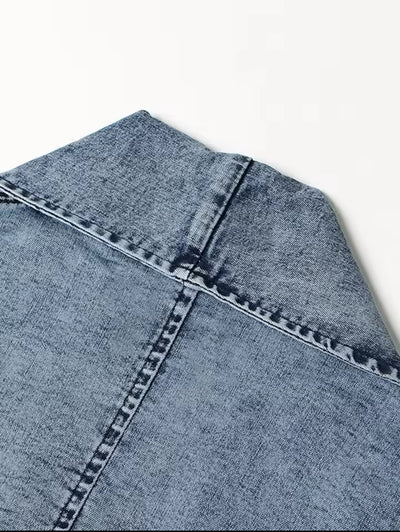 Kelce Oversize Denim Trench Coat