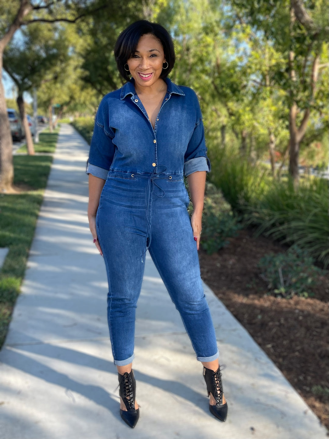Mixed Emotions Denim Jumpsuit
