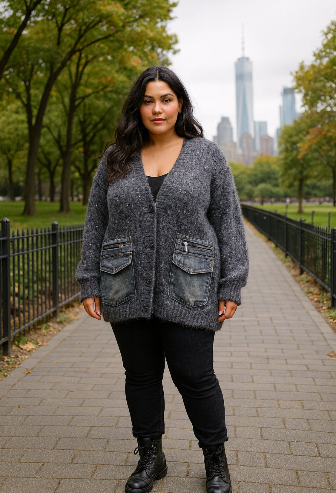 The City Sparkle Utility Cardigan
