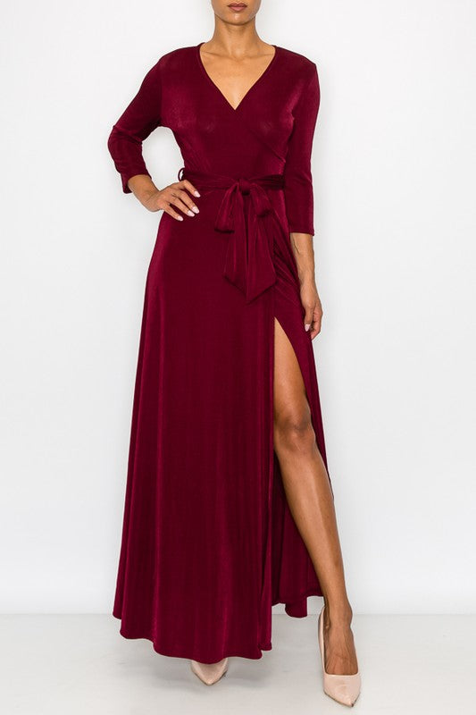 Not So Basic Wrap Maxi Dress