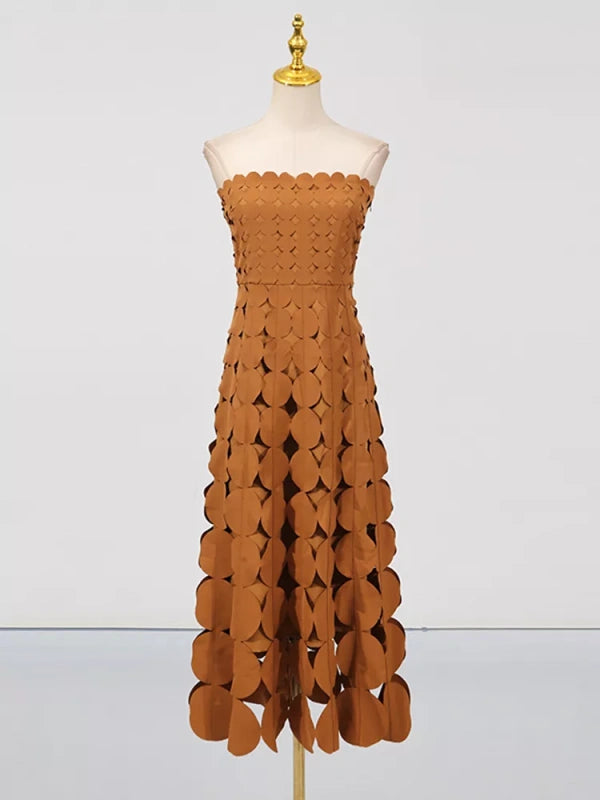 The Sienna Petal Midi