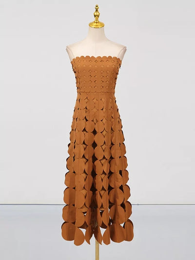 The Sienna Petal Midi