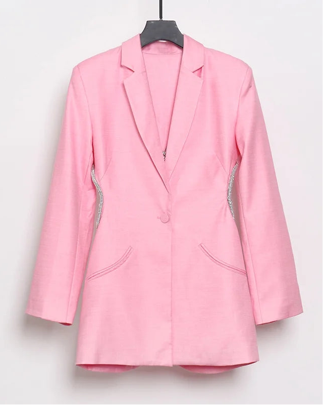 The Diva Cut Out Diamond Blazer