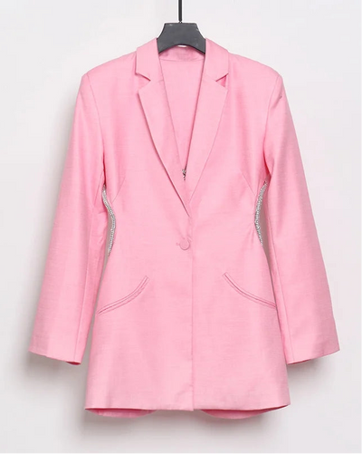 The Diva Cut Out Diamond Blazer
