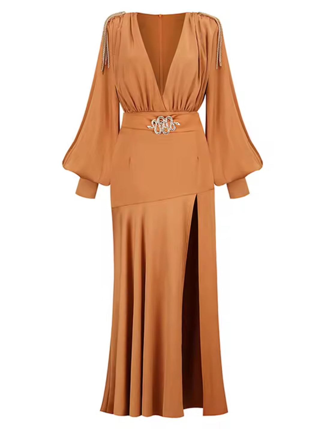 aurelia satin dress Aurelia One-Shoulder Satin Maxi Dress