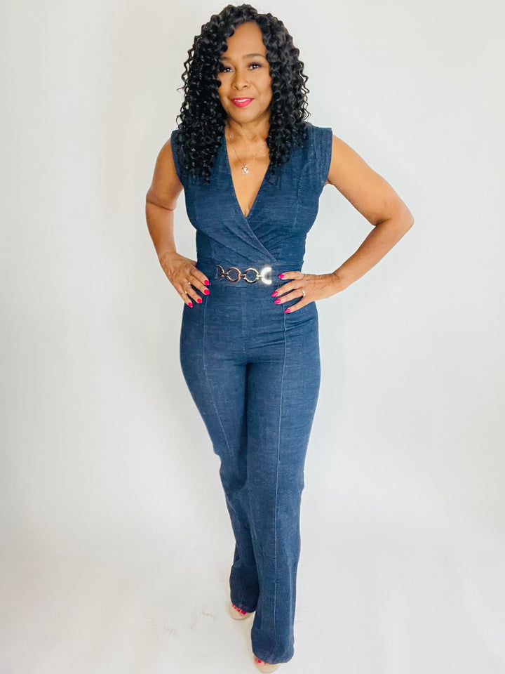 Janet's Denim Jumpsuit