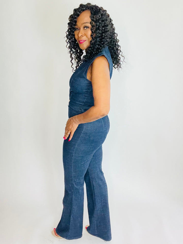 Janet's Denim Jumpsuit