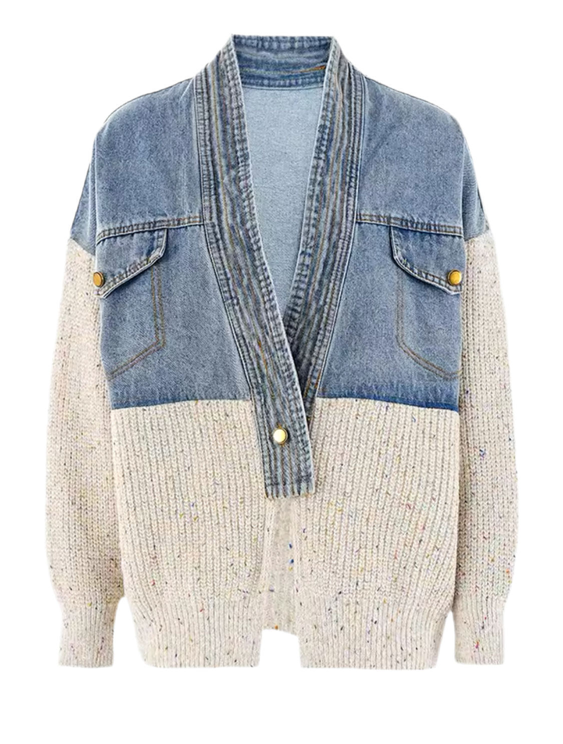 Ashanti Denim Knit Cardigan