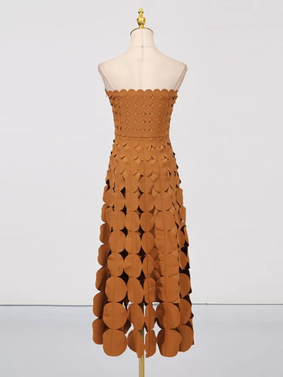 The Sienna Petal Midi