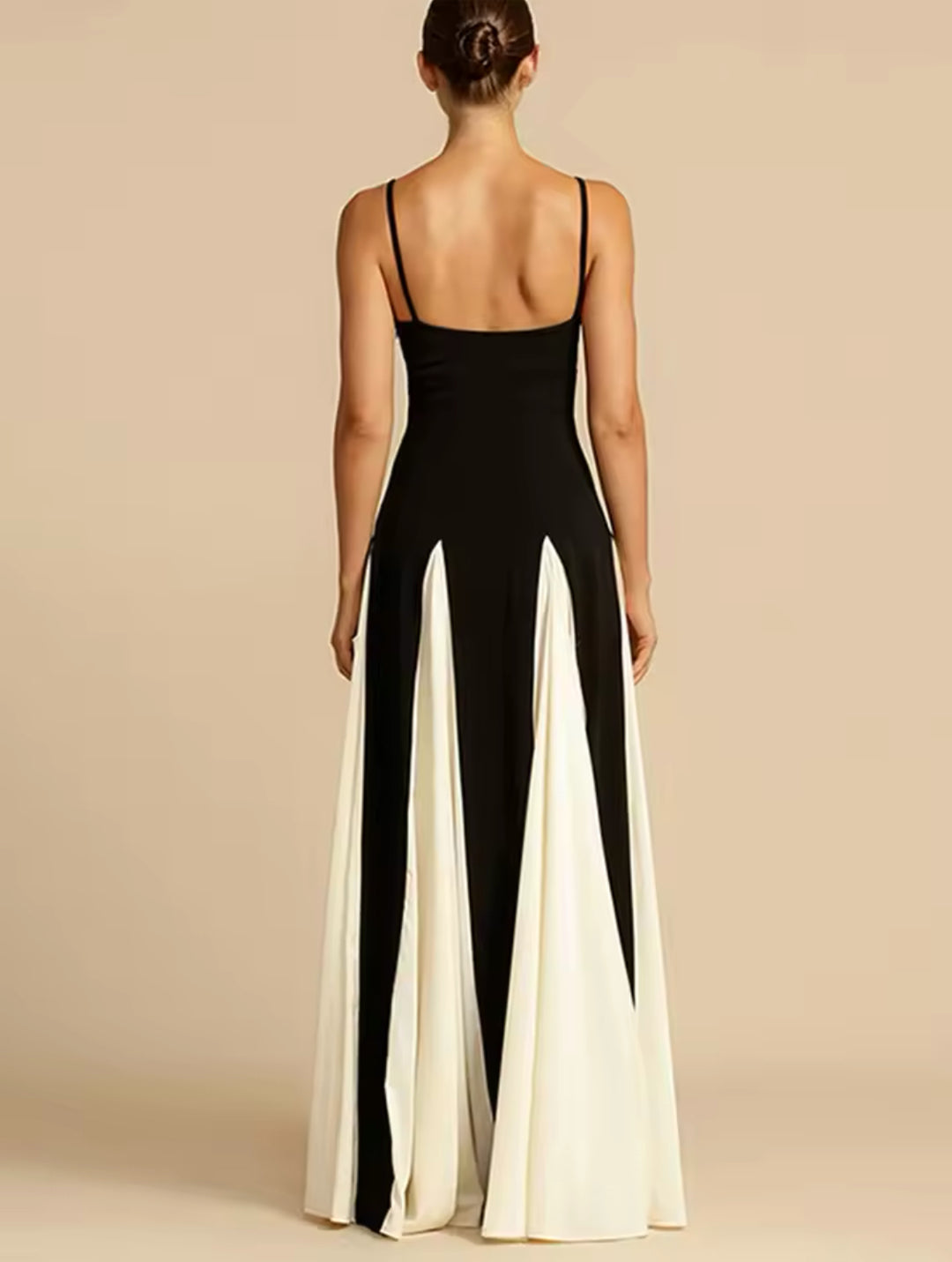 Destiny Black & White Maxi Dress