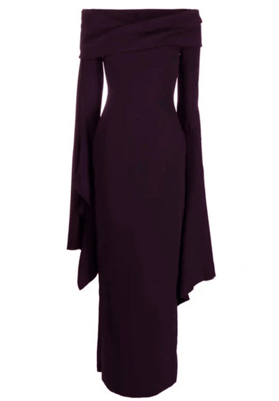 Crimson Elegance Maxi Dress