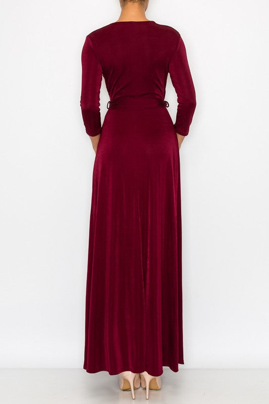 Not So Basic Wrap Maxi Dress