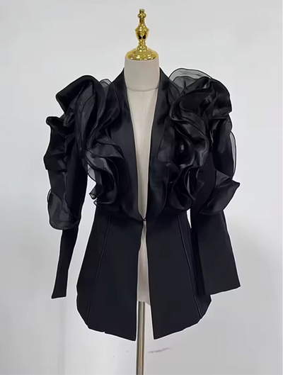 The Power Ruffle Blazer