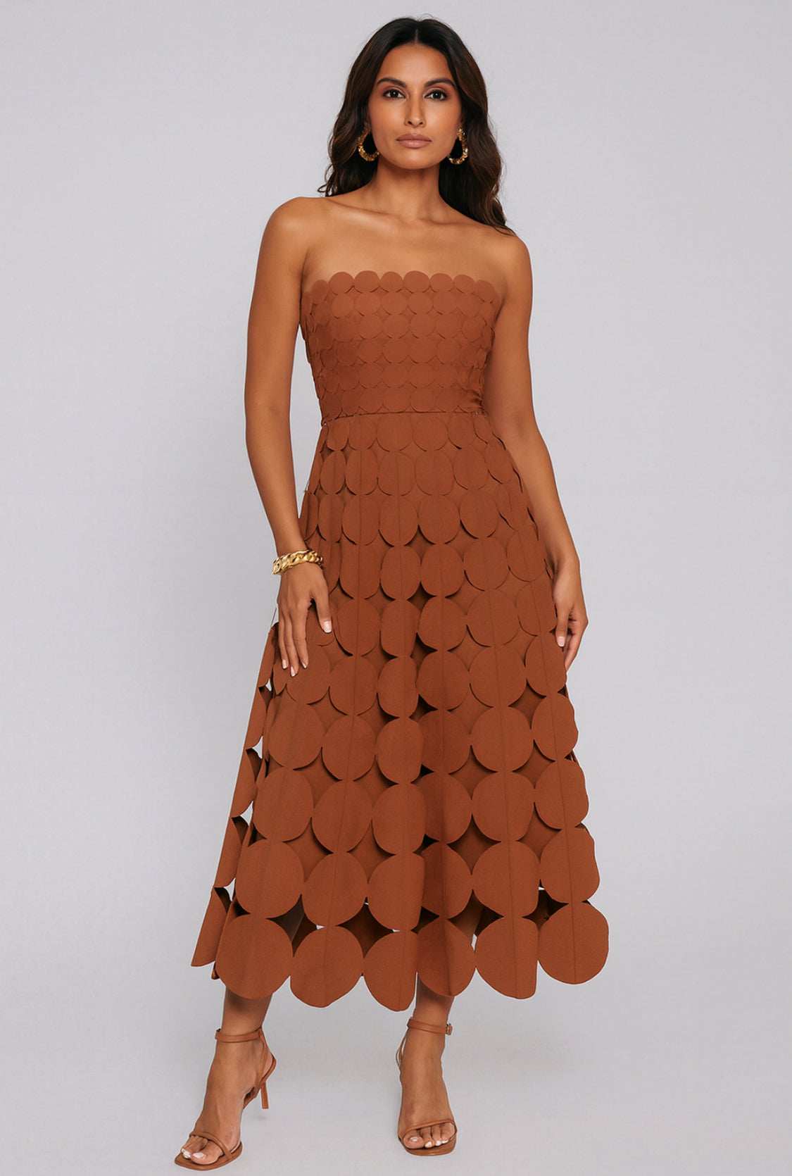 The Sienna Petal Midi