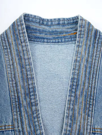 Ashanti Denim Knit Cardigan