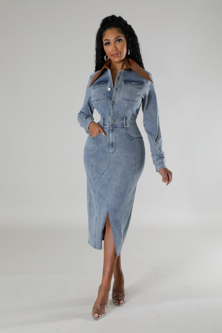 Denim Dream Midi Dress