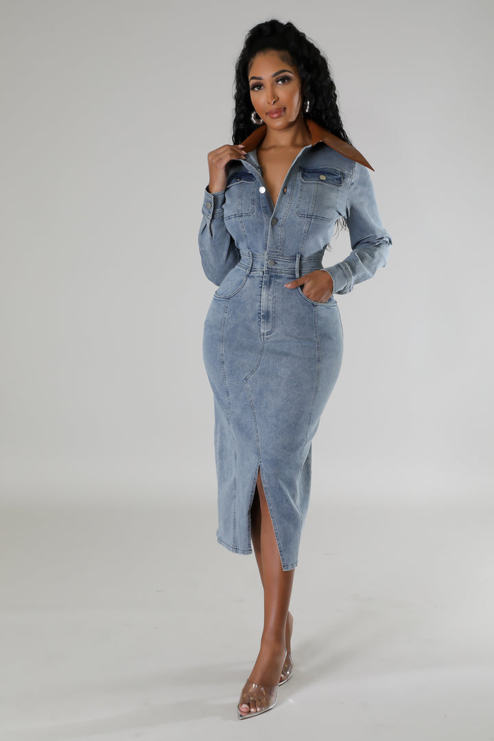 Denim Dream Midi Dress