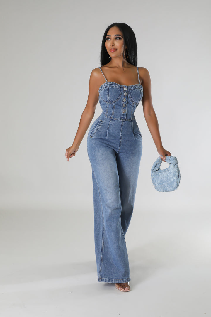 The Alexandra Denim Jumpsuit