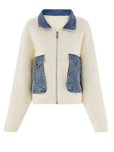 Amy's Denim Contrast Utility Jacket